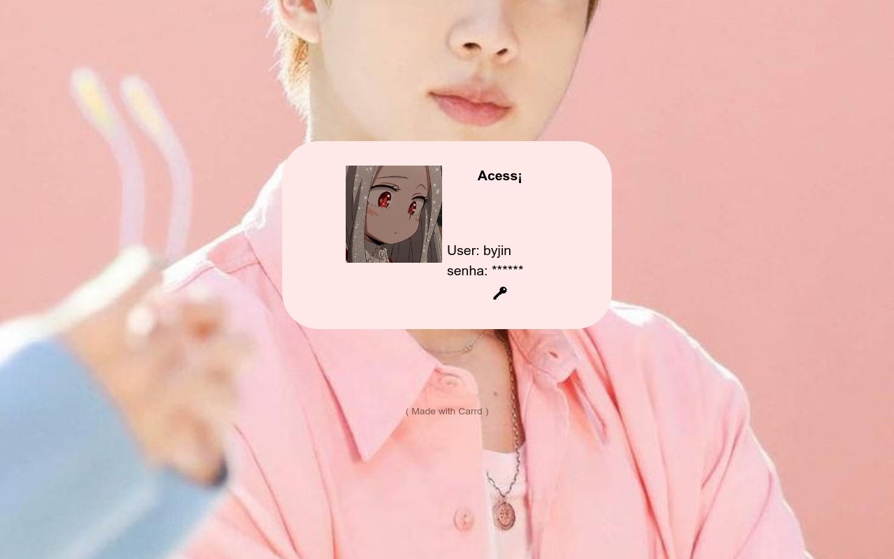 Carrd profile picture for @saseokjin
